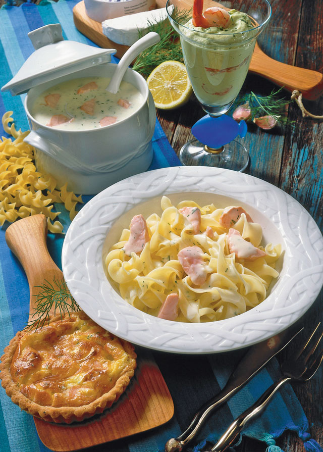 lw-heute.de – Bandnudeln mit Lachs, Tartes und Avocadocreme ...