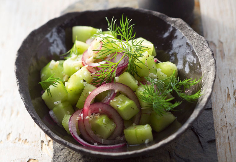 lw-heute.de – Gurkensalat mit roten Zwiebeln und Dill | Gurkensalat mit ...