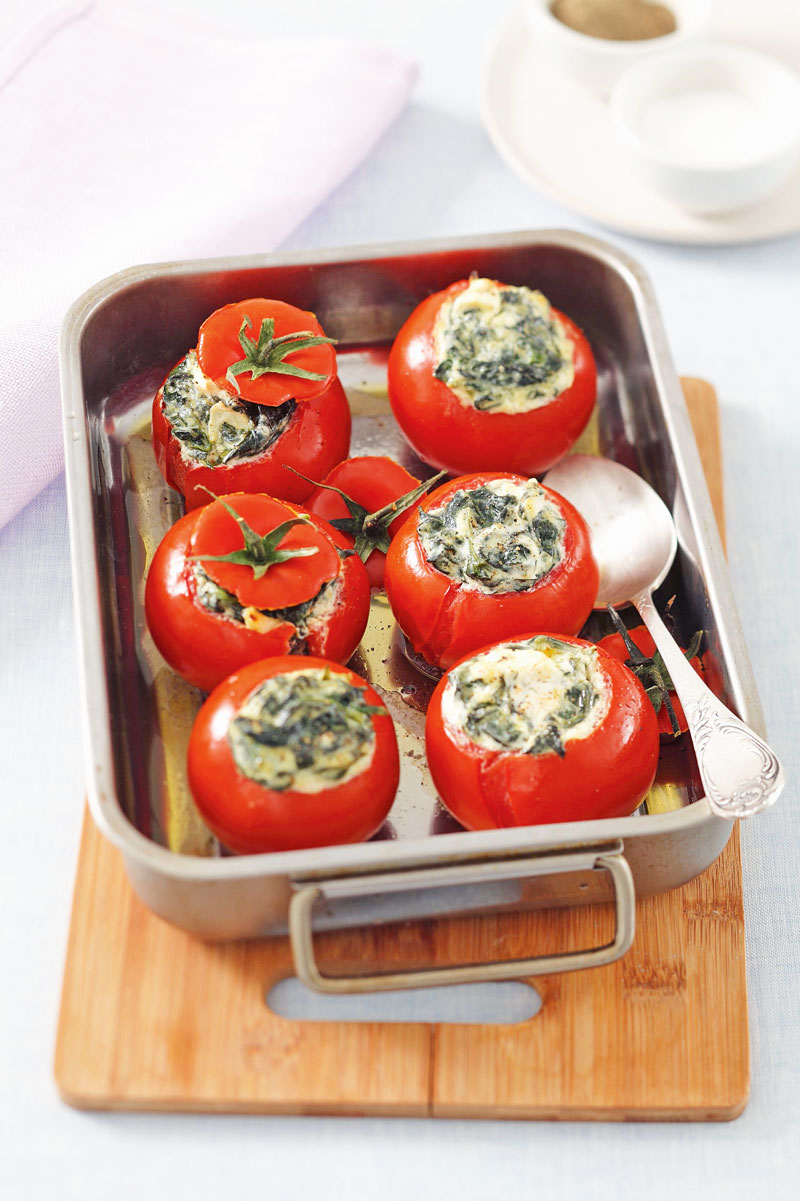 lw-heute.de – Gefüllte Tomaten mit Spinat und Ricotta | Gefüllte ...