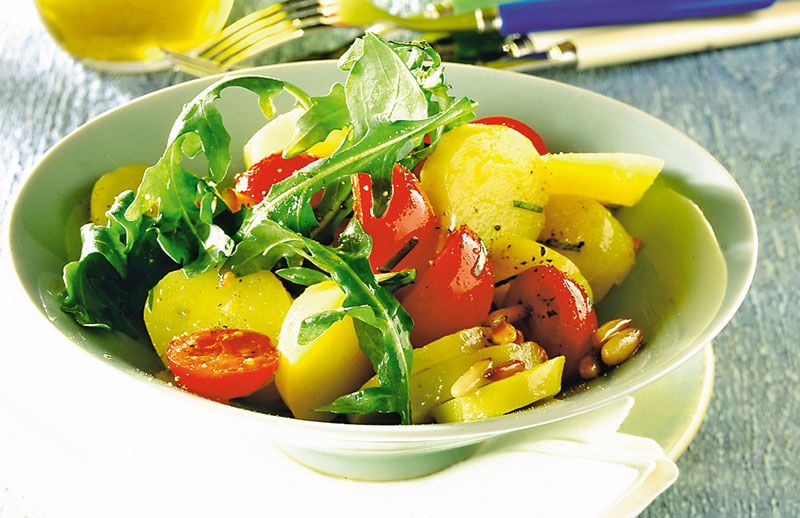 lw-heute.de – Kartoffelsalat mit Tomaten und Rucola | Kartoffelsalat ...