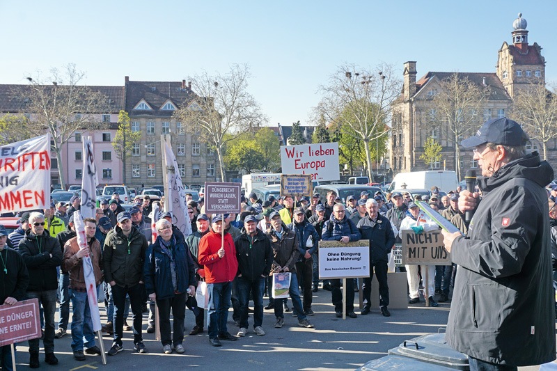 Bauern und Winzer demonstrierten in Landau