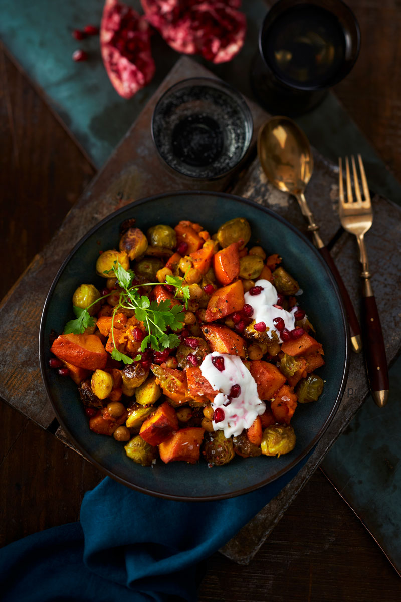 Kürbis-Rosenkohl-Curry