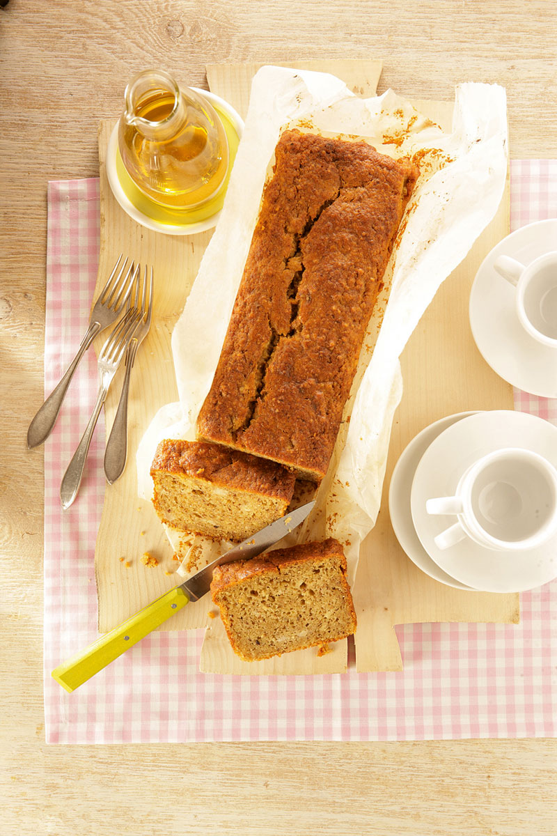Bananenbrot mit Nüssen