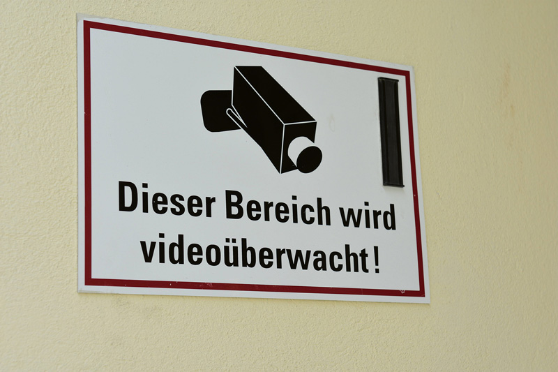 Videoüberwachung, um Diebstahl und Vandalismus zu vermeiden