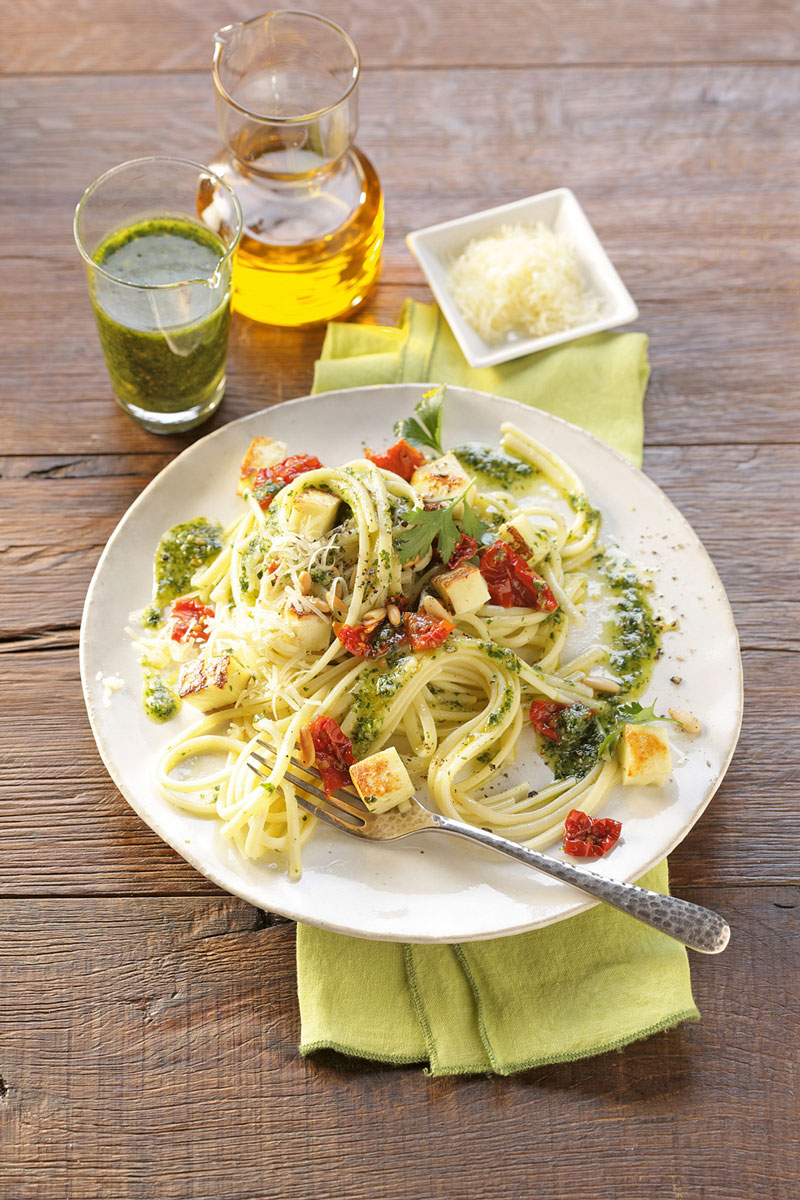 Linguine mit Petersilien-Zitronen-Pesto