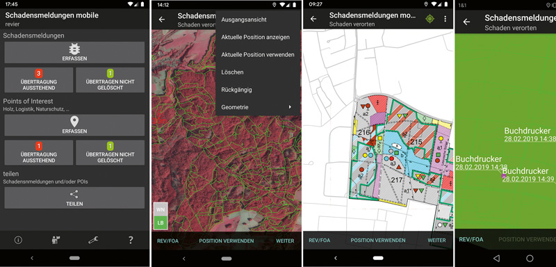 Das Waldschutz-Meldeportal der NW-FVA für Hessen