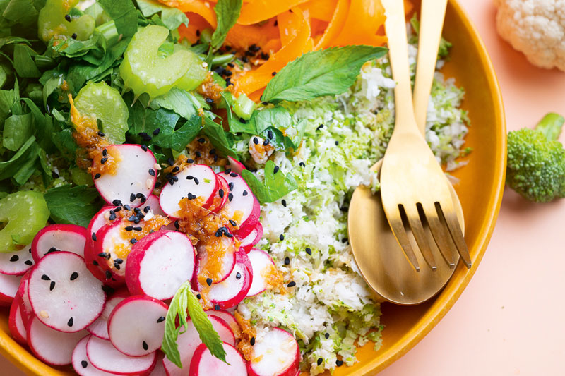 lwheute.de SommerSalatBowl mit BrokkoliBlumenkohlCouscous