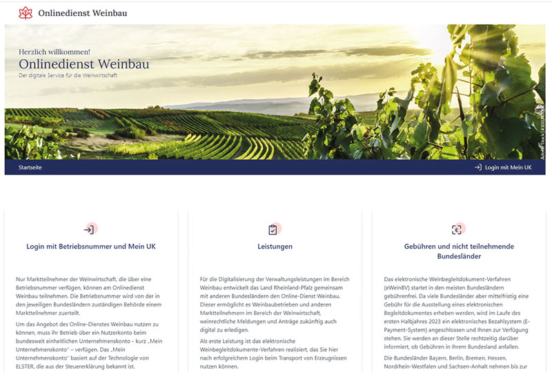 Weinwirtschaft wird digitaler – auch in der Verwaltung