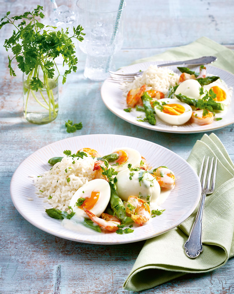 lw-heute.de – Eier-Ragout mit Garnelen und grünem Spargel | Eier-Ragout ...