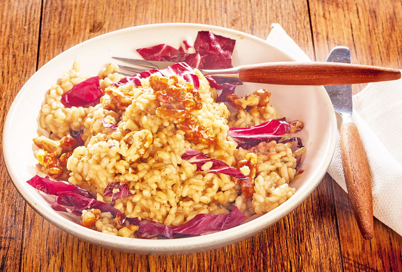 Radicchio-Risotto mit Biss