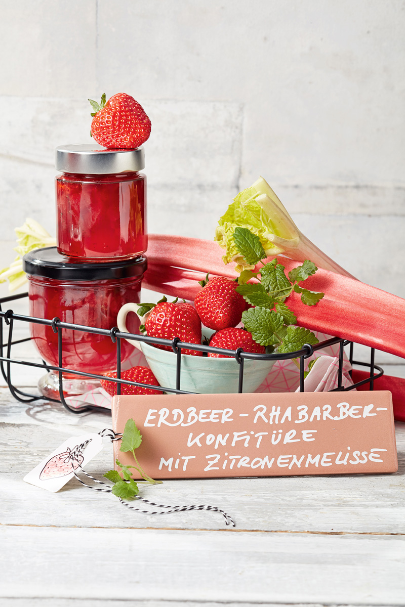 Erdbeer-Rhabarber-Konfitüre