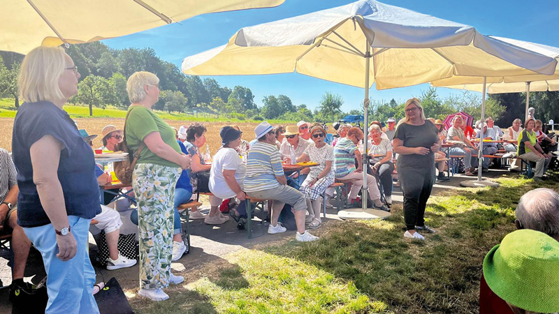 Halbzeit des Staffellaufs des Bezirksvereins Nidda