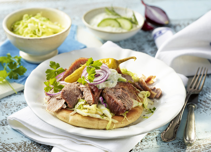 lw-heute.de – Putengyros mit Tsatsiki und Krautsalat | Putengyros mit ...
