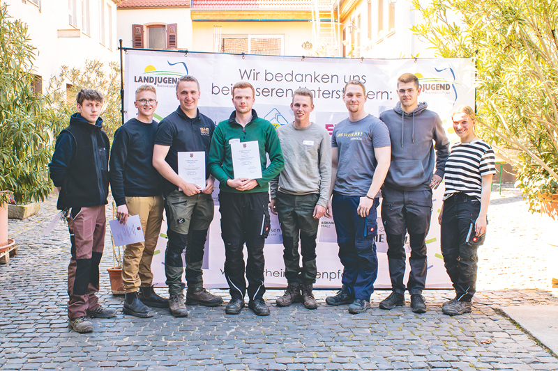 Nachwuchstalente im Weinbau beim Landesentscheid 