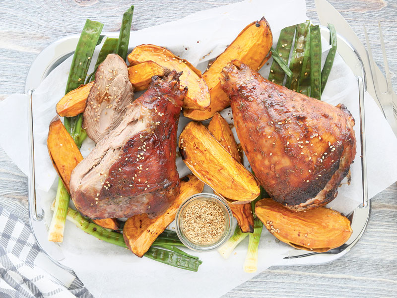 Miso-Putenunterkeulen vom Grill