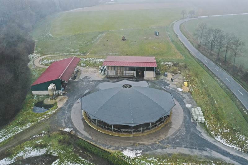 Rindermast im Roundhouse-Stall