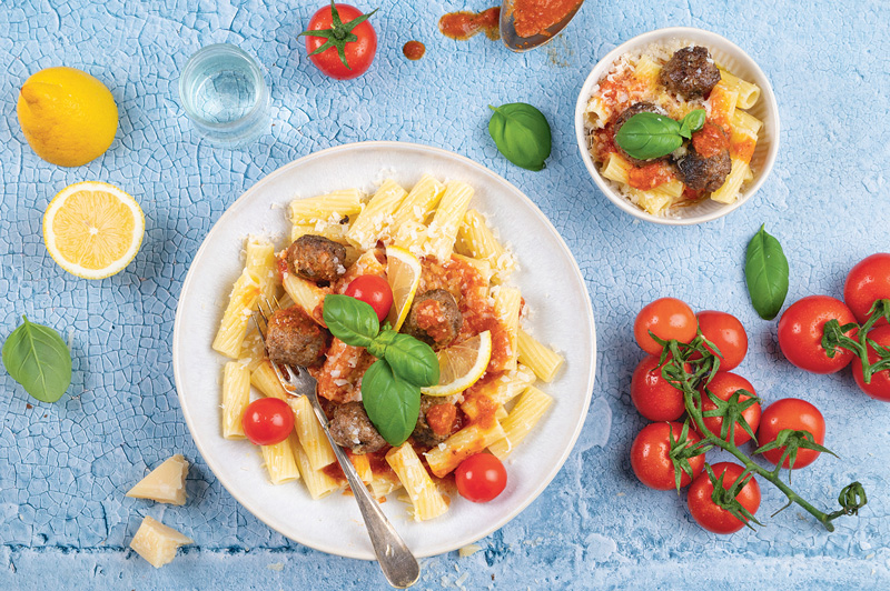 Hackbällchen in Tomatensauce