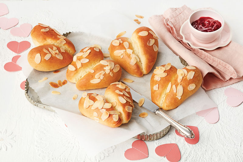 Herzbrötchen zum Muttertag