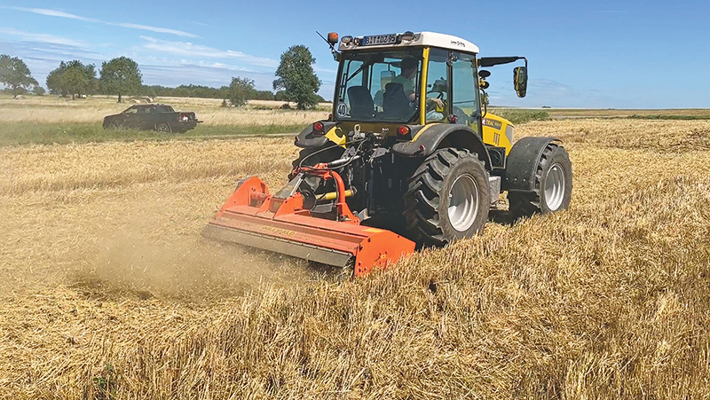Die Unkrautbekämpfung beginnt direkt nach der Ernte