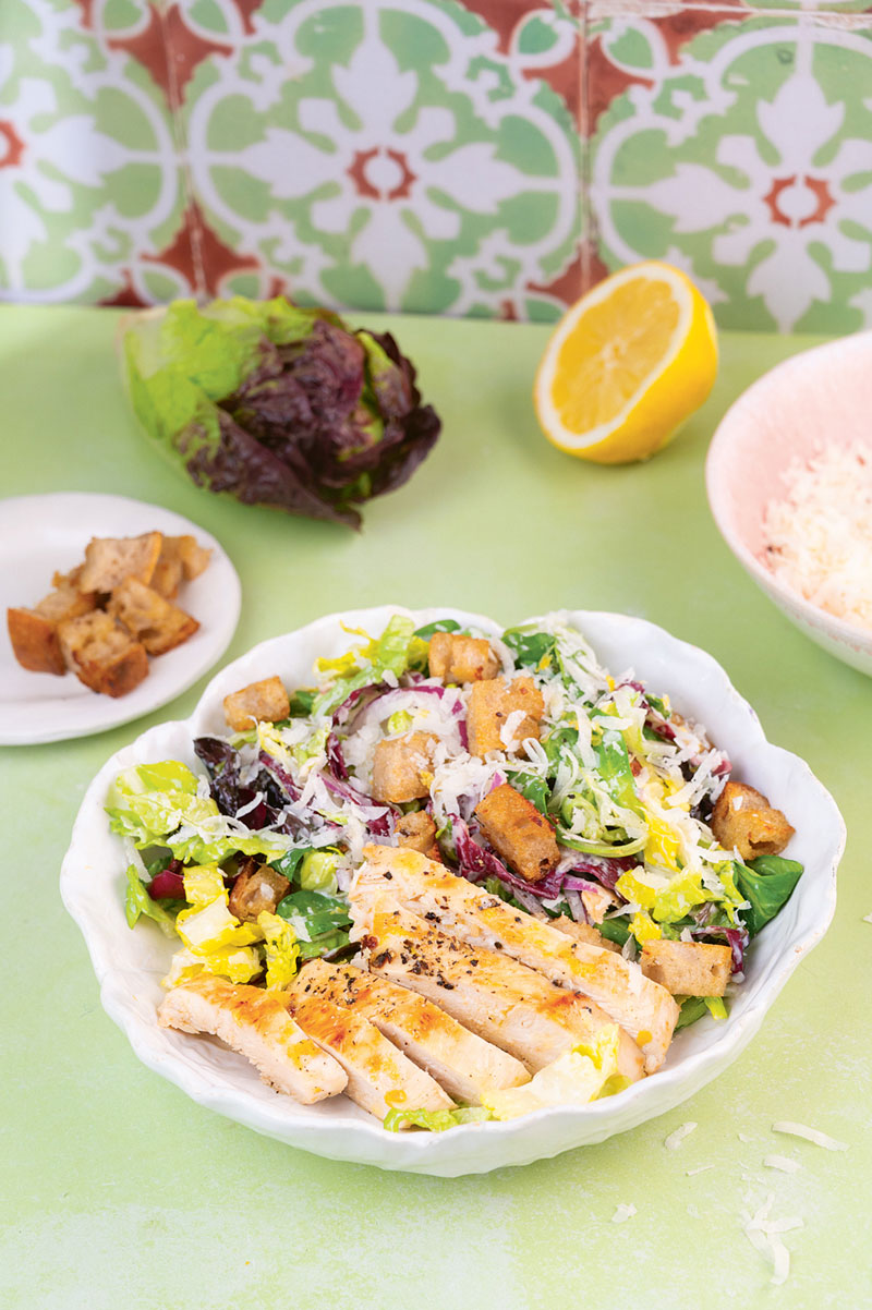 Caesar Salad mit Hühnchen
