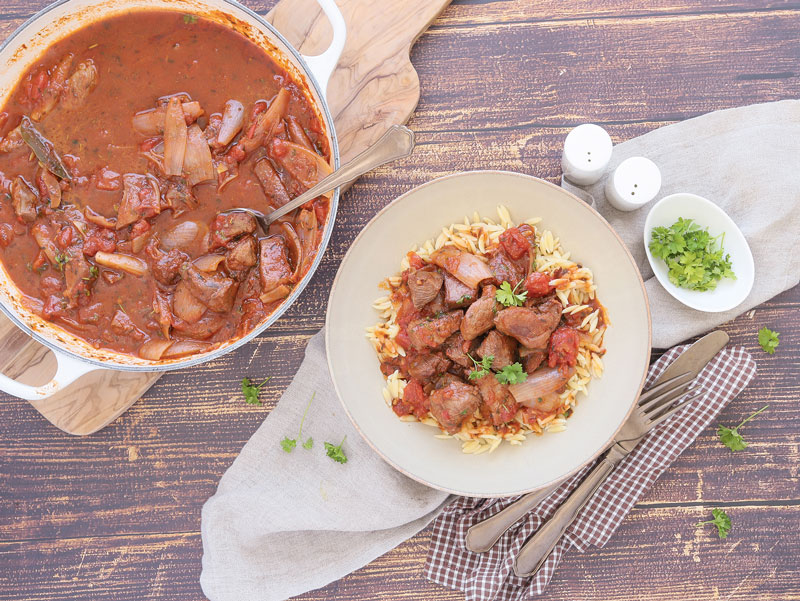 Gulasch aus der Putenoberkeule
