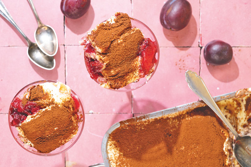 Fruchtig-cremiges Pflaumen-Tiramisu